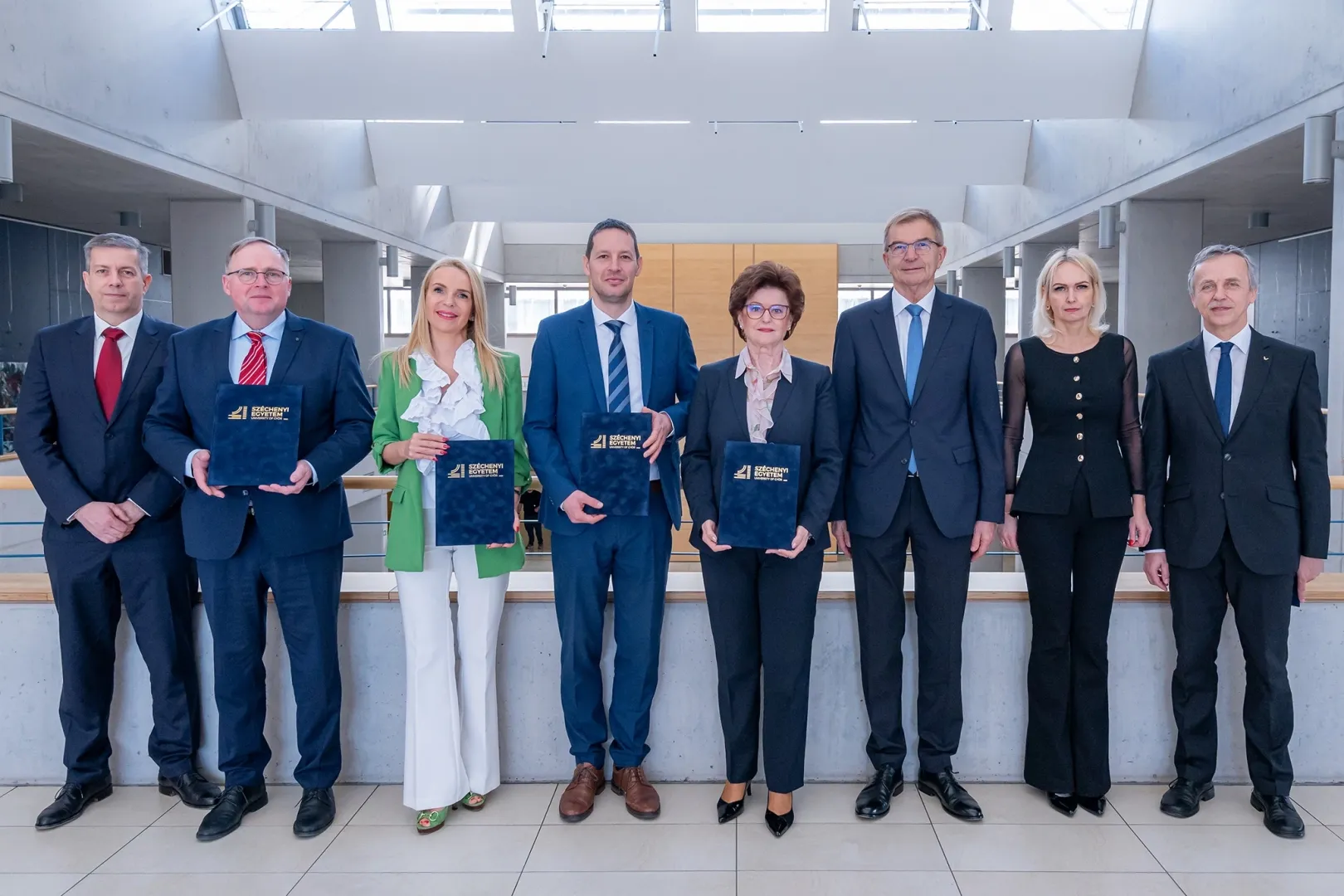 The participants of the ceremonial signing